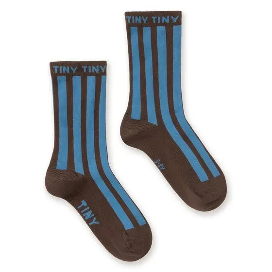 Tinycottons - Striped Socks | Brown