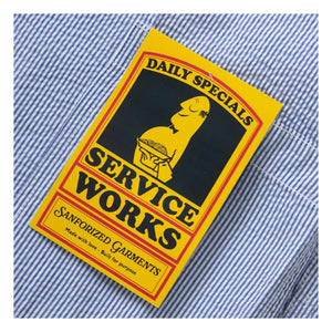 Service Works - Seersucker Striped Jacket | Light Blue