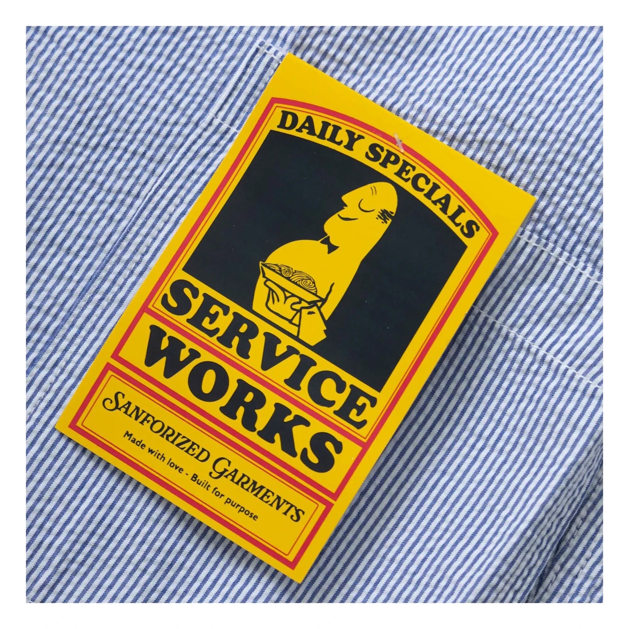 Service Works - Seersucker Striped Jacket | Light Blue