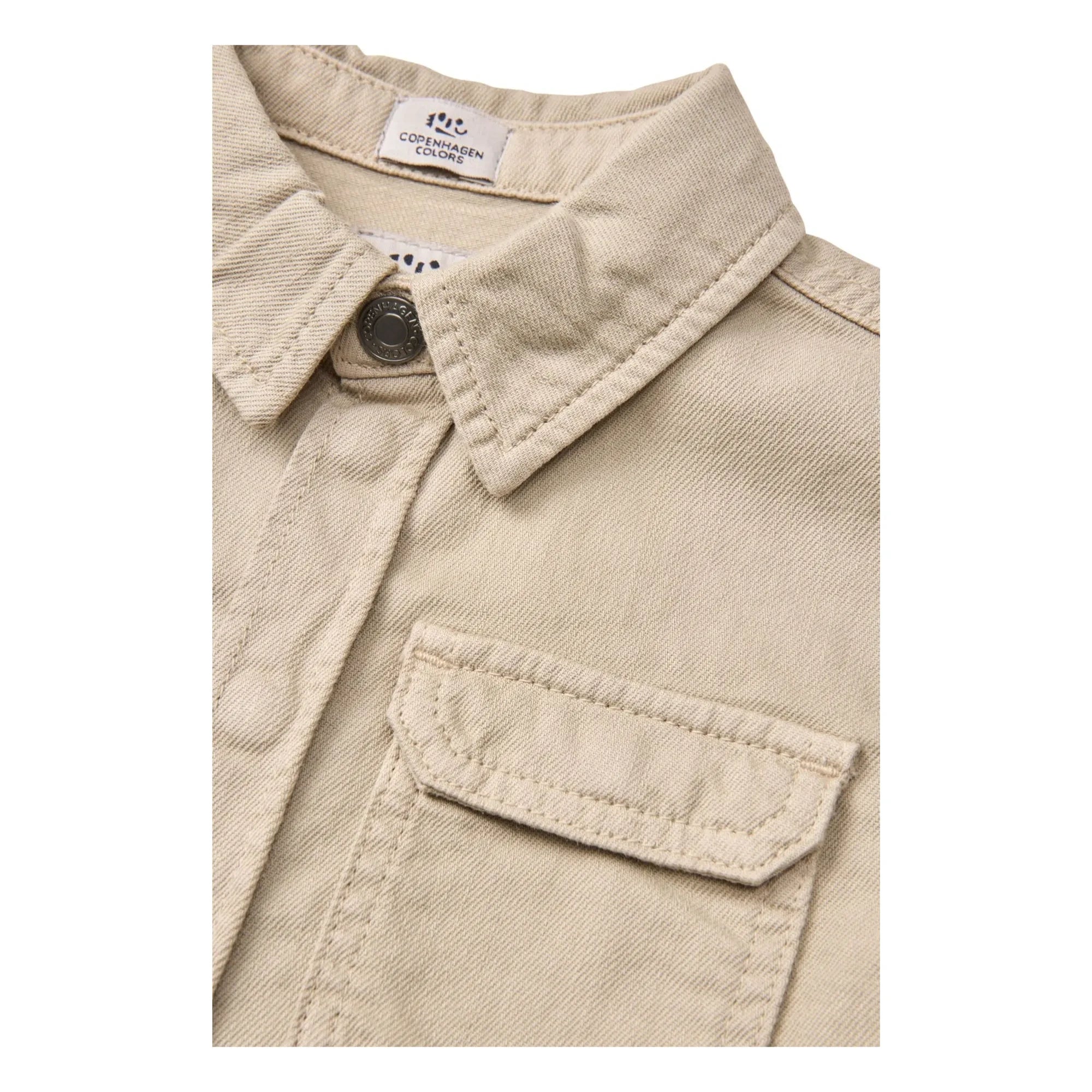 Copenhagen Colors - Organic Cotton Twill Safari Shirt | Beige