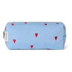 Studio Noos - Puffy Hearts Cosmetic Bag | Light Blue