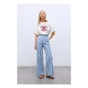 the new society - Ivy Coton T-Shirt | White
