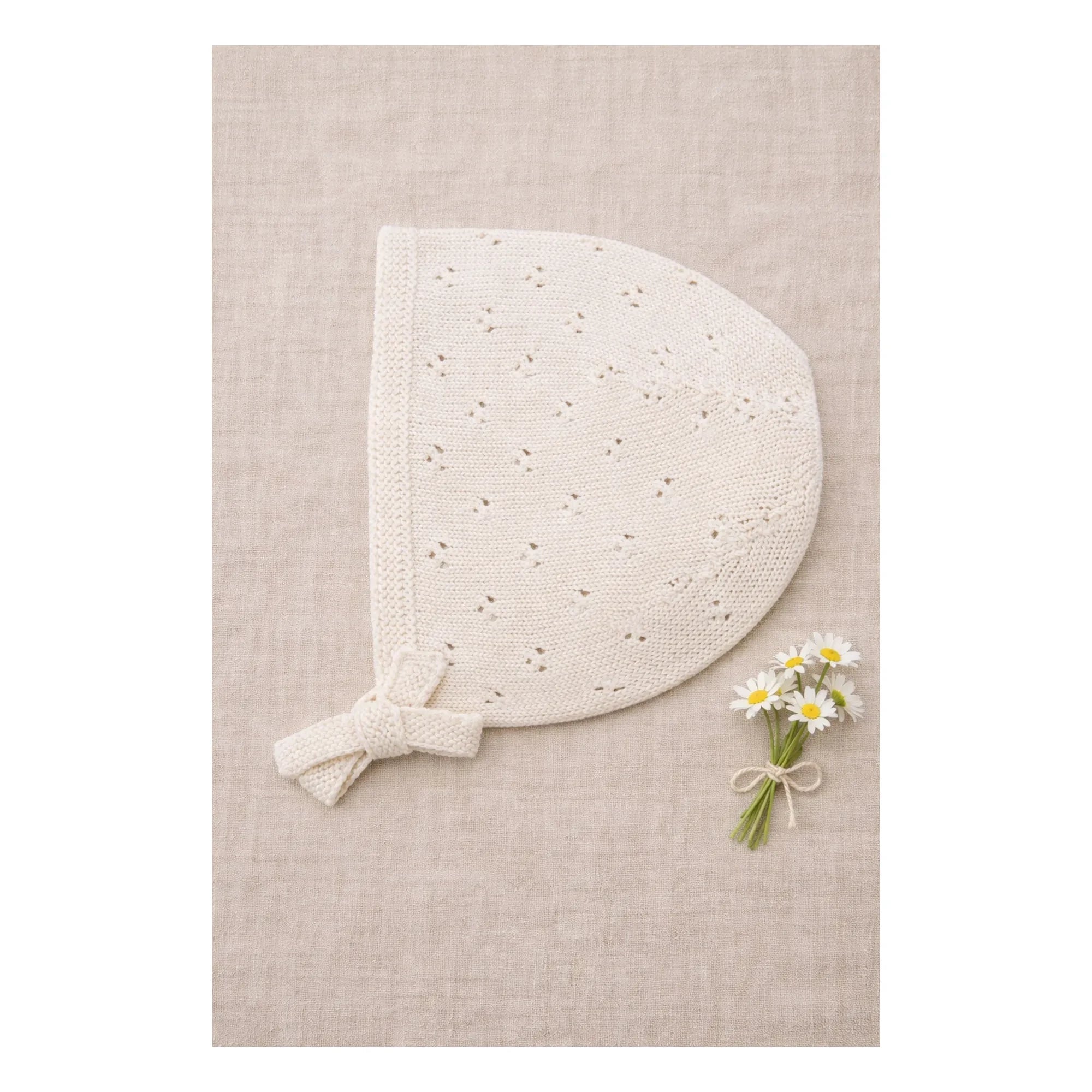 Lililotte - Béguin Pointelle Clovis Organic Cotton | Ecru