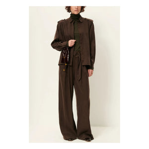 Sessùn - Ginnie Striped Shirt | Brown