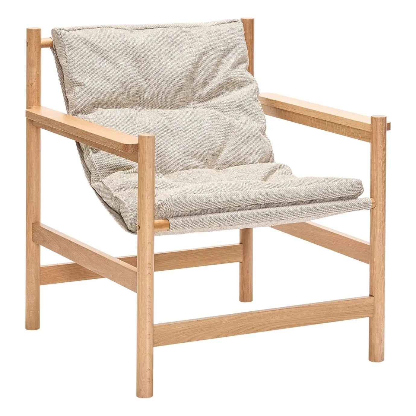 Hübsch - Heritage Armchair and Footrest | Beige