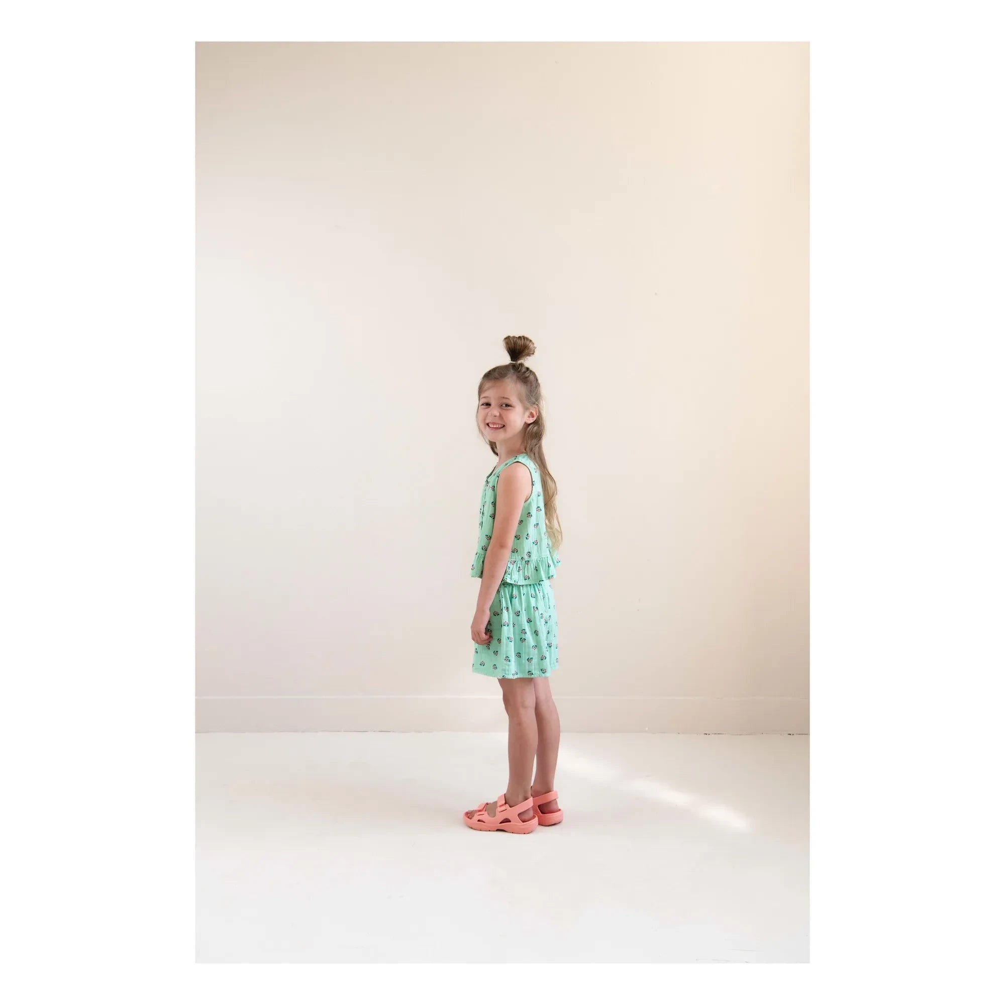 Jenest - Sofie Fleuri Organic Cotton Top | Turquoise
