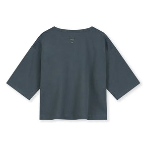 Gray Label - 3/4 Sleeve Organic Cotton T-Shirt | Gray Blue
