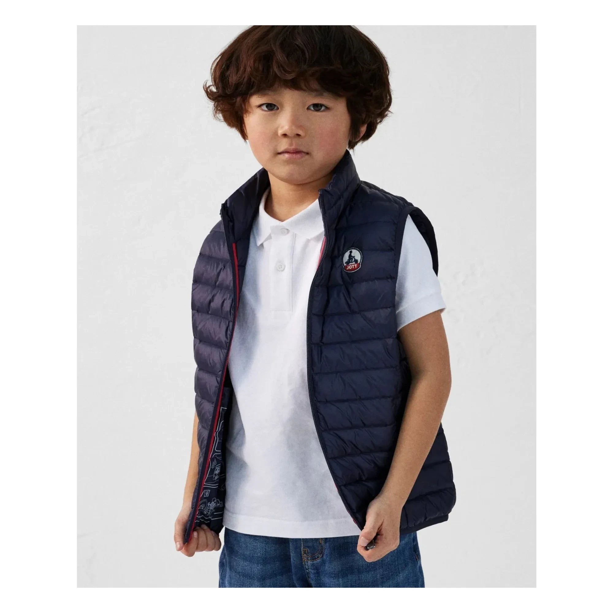 Jott - Zoé Sleeveless Puffer Vest | Navy Blue