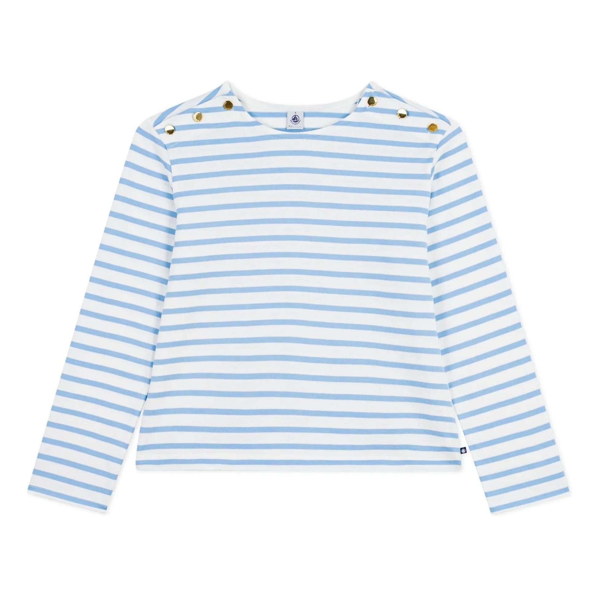 Petit Bateau - Blue Marinière Button Bell