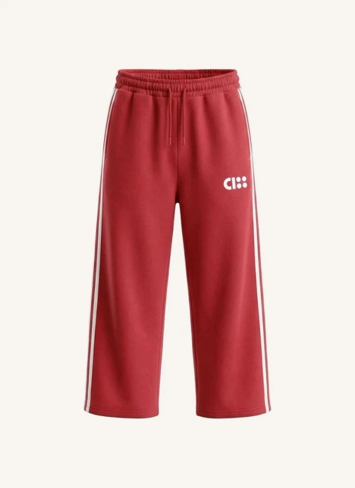Cos I Said So - Büyük Logolu Organik Pamuklu Jogger Pantolon | Kırmızı