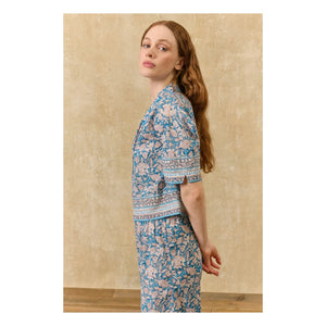 Louise Misha - Louka organic cotton pajamas | Blue