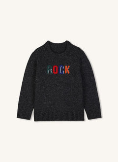 Zadig & Voltaire - Anthracite Grey Rock-Wool Embroidered Sweater