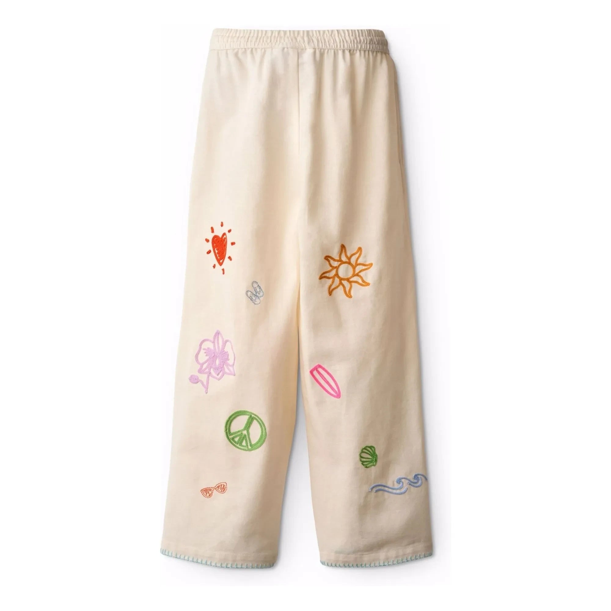 Molo - Alfie Minis Doodles Pants | Ecru