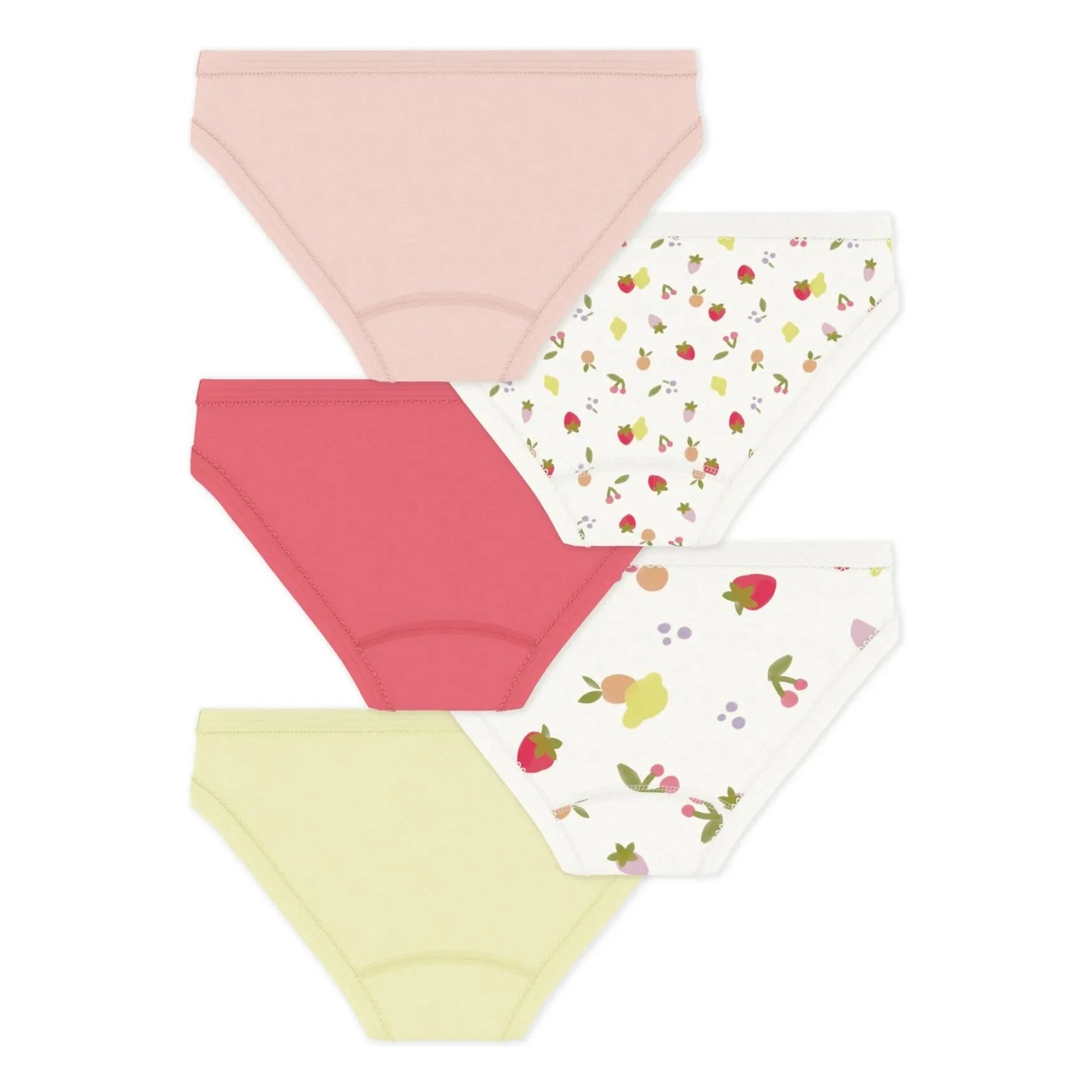 Petit Bateau - Batch 5 Meyveli Külotlar | Pembe