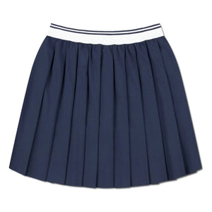 Lacoste - Recycled Fiber Pleated Skirt | Navy Blue