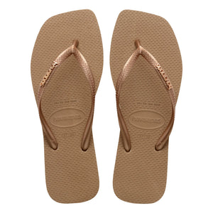 Havaianas - Square Logo Metallic Flip-Flops | Pink