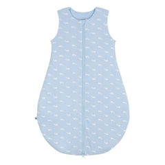 Petit Bateau - Baleines Organic Cotton Sleep Suit | Light Blue