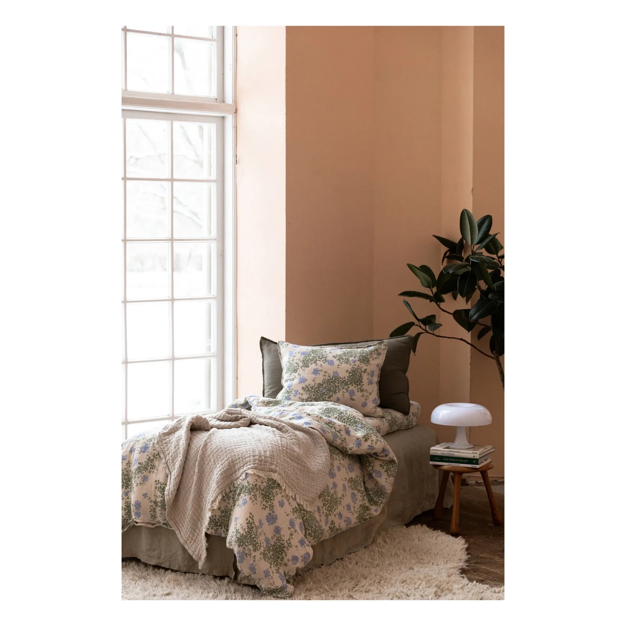 garbo&friends - Plumbago Organic Cotton Duvet Cover Set | Blue