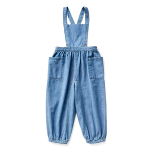 Thrush plum - Opal organic pamuk tulum | Denim mavi
