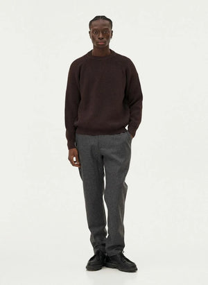 Noyoco - Oslo Sweater Merino Wool and Organic Cotton | Brown