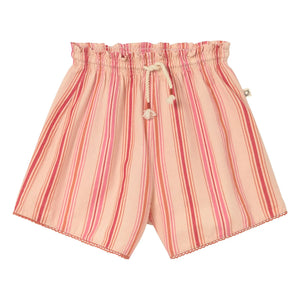 Cozmo - Nia Striped Organic Cotton Shorts | Pink