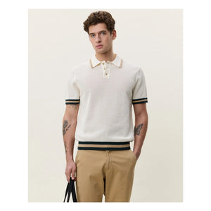Les Deux - Lace Knit Polo | Off-white