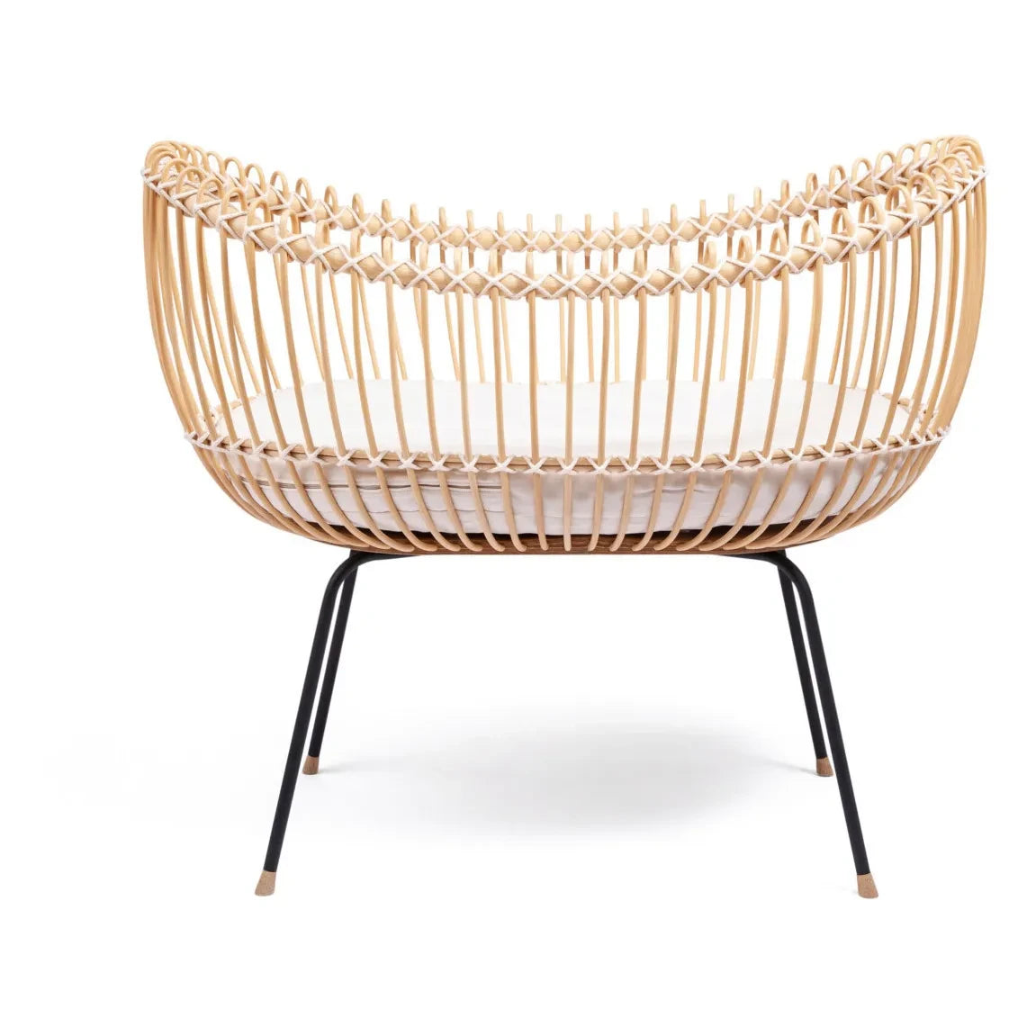 Bermbach Handcrafted - Lola Wicker Crib - Cotton Rope