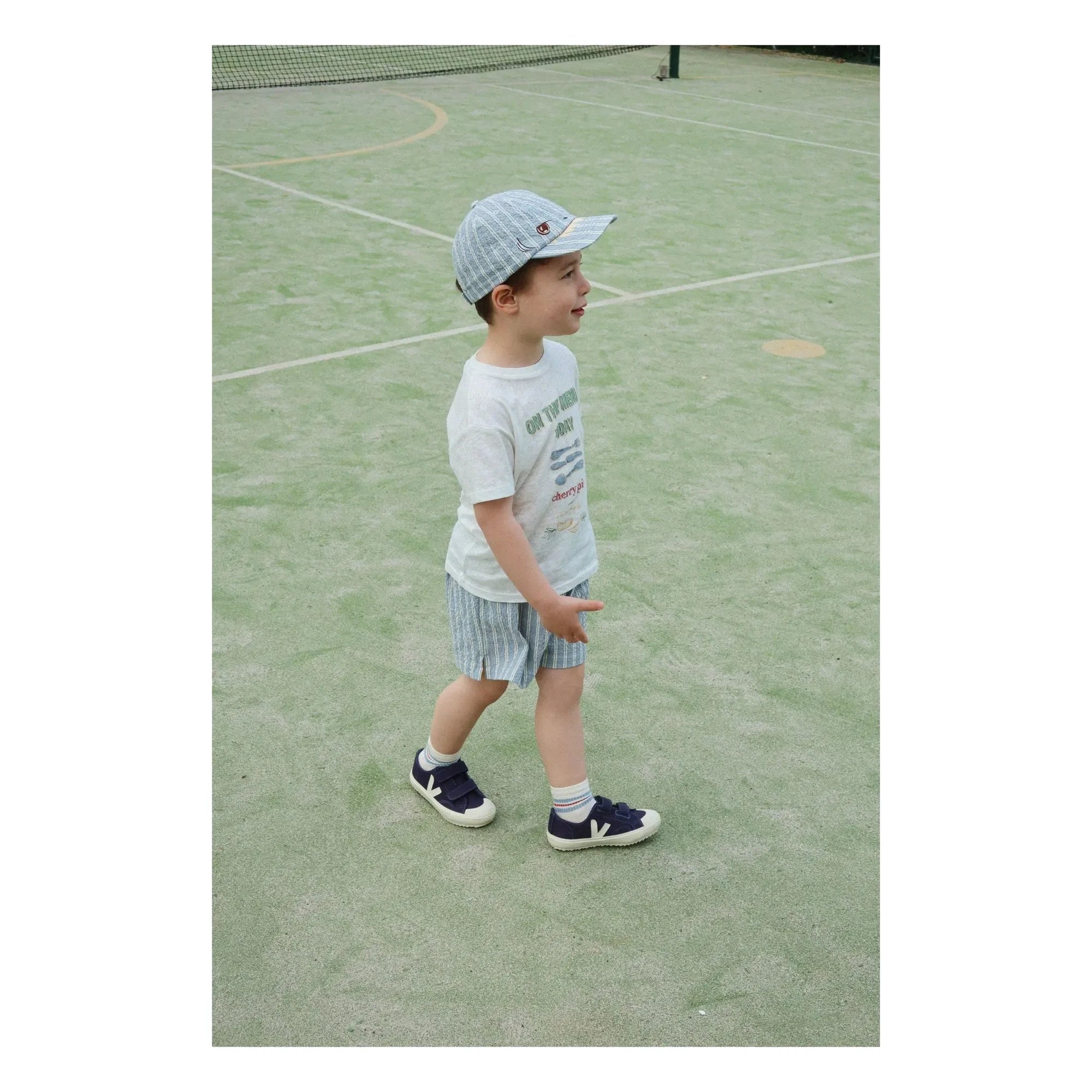Konges Sløjd - Elliot Organic Cotton Striped Hat | Blue