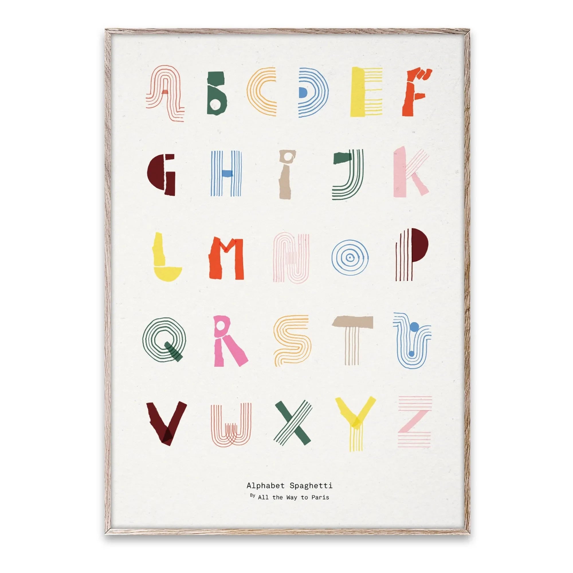 Mado - Alphabet Spagetti Poster