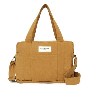 rivedroite - Mini Darcy Recycled Cotton Baby Care Bag | Tobacco