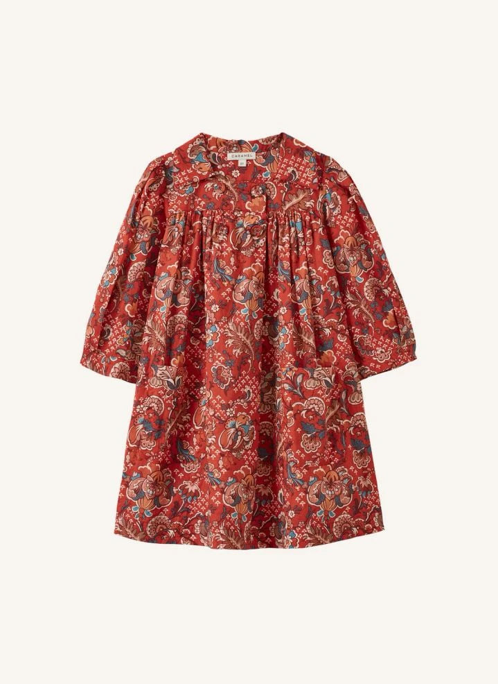 Caramel - Clara Liberty Dress | Red