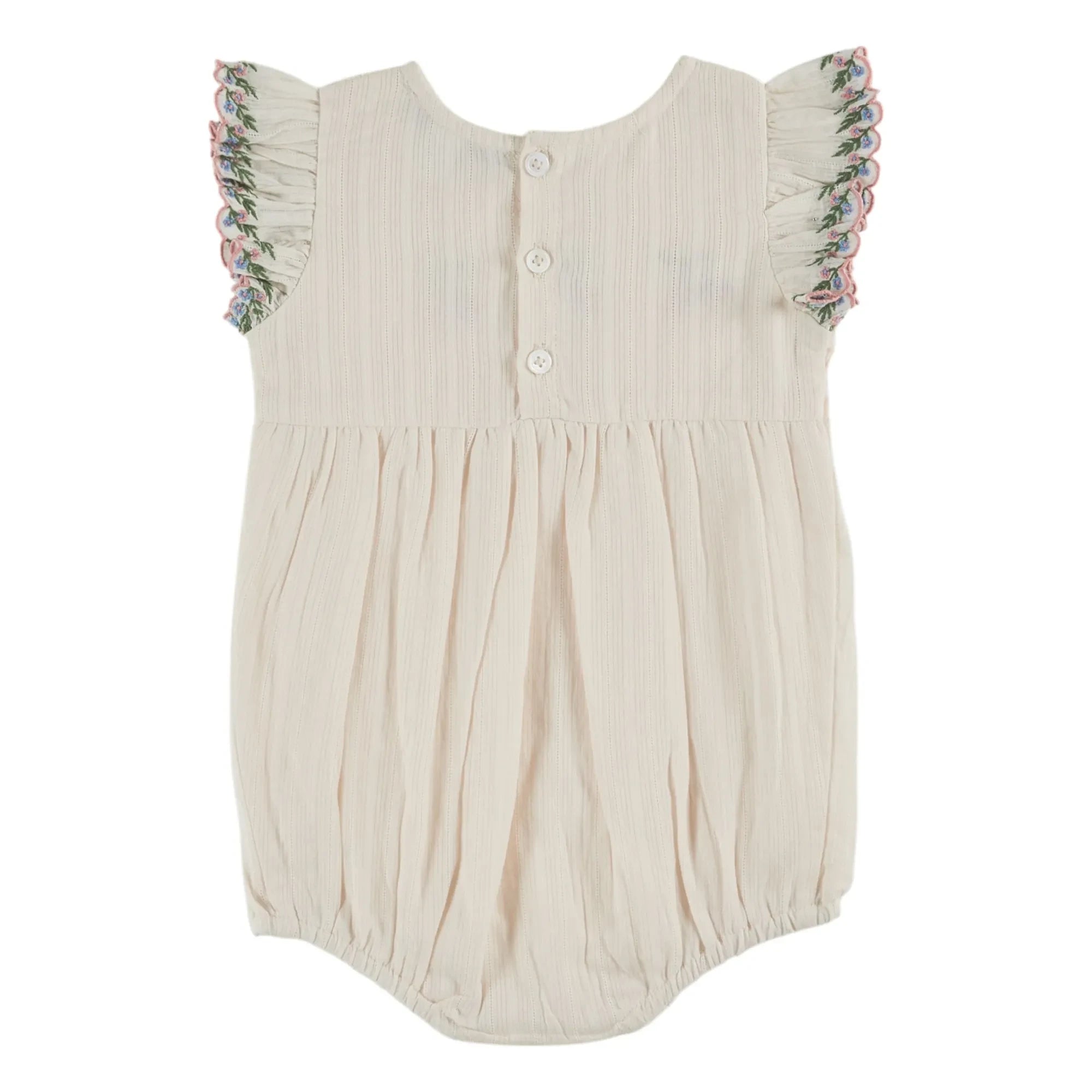 Emile et Ida - Gathered Romper | Cream