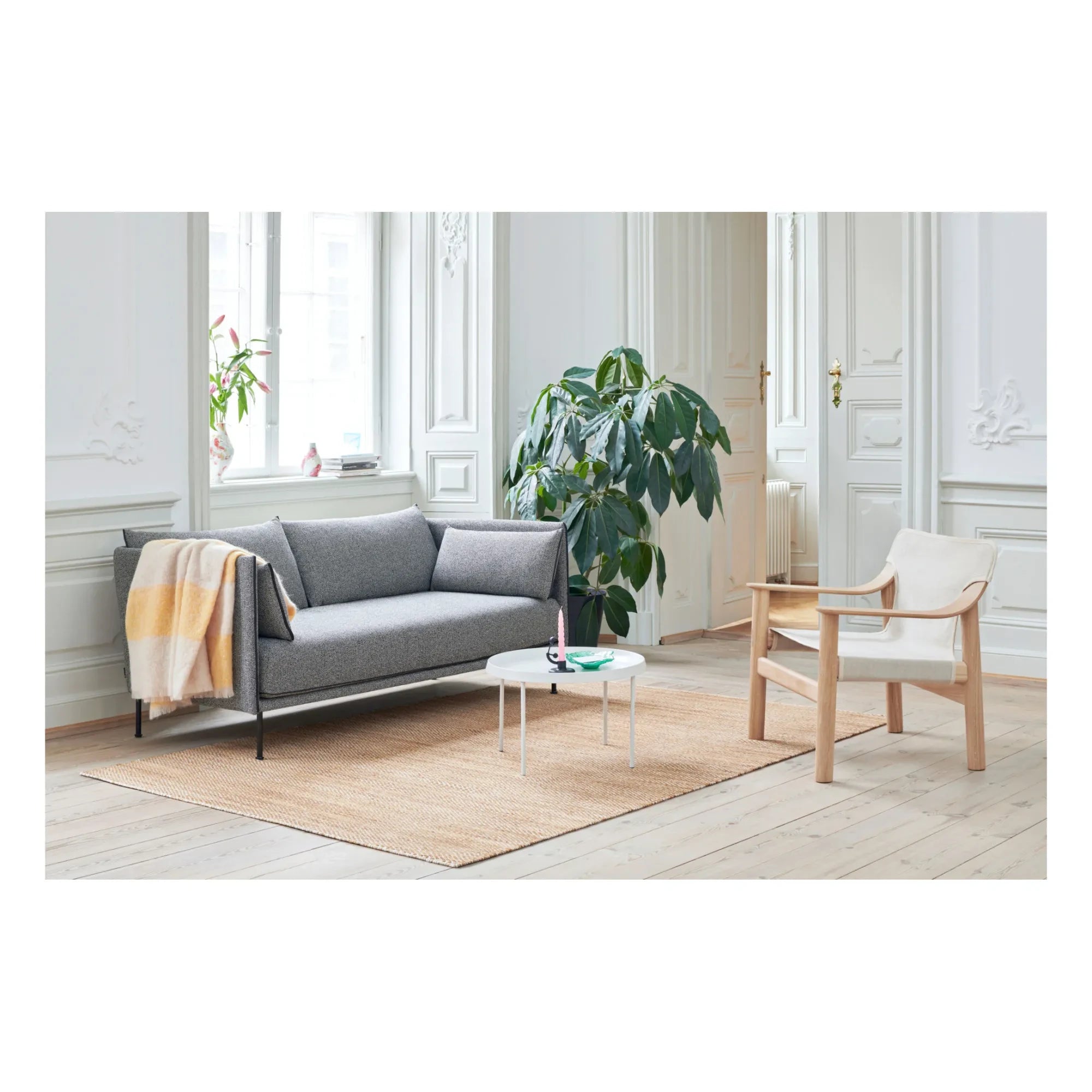 Hay - Bernard Oak and Canvas Sofa, Shane Schneck