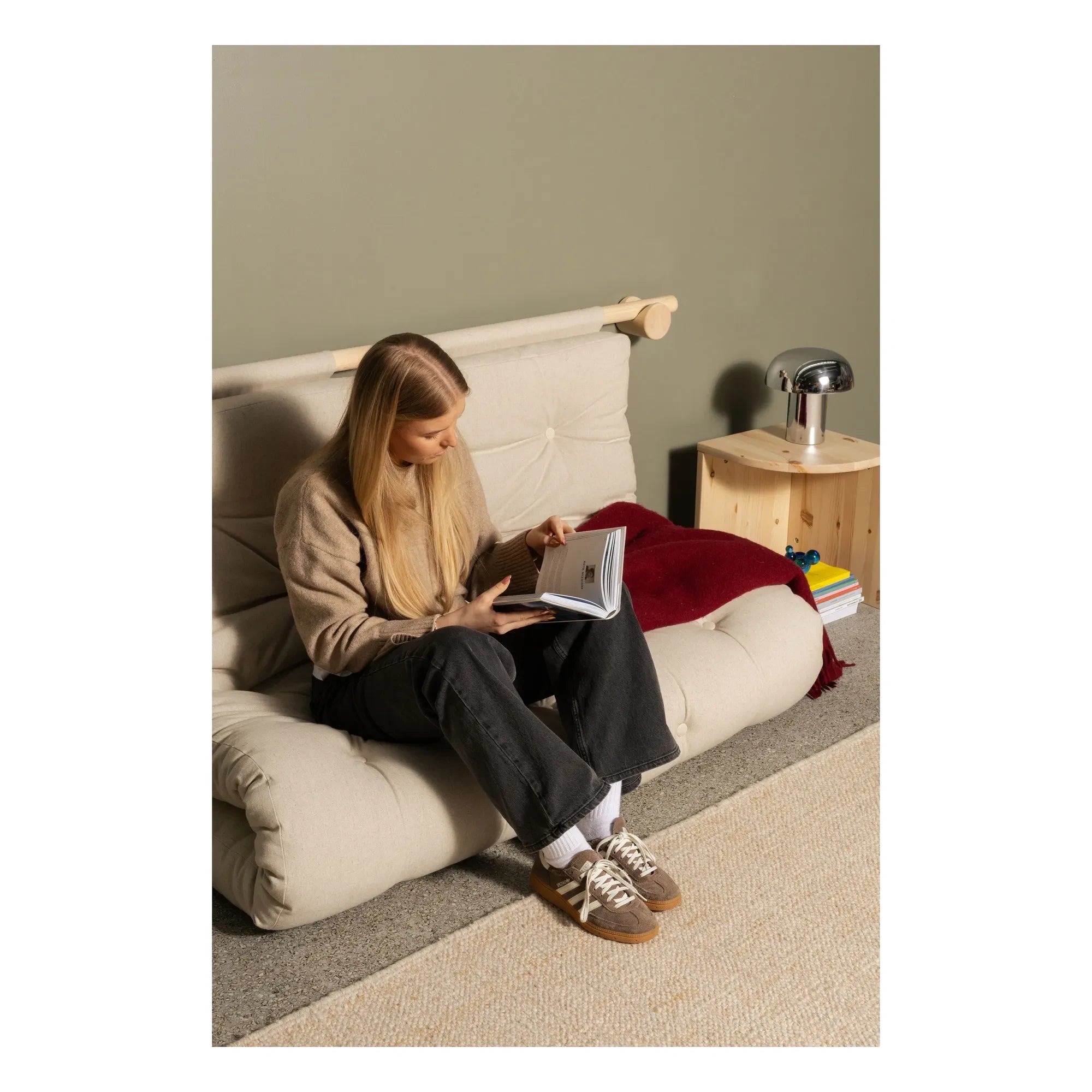 Karup Design - Wall-mounted Bedside Shelf 135x200 cm | Cream