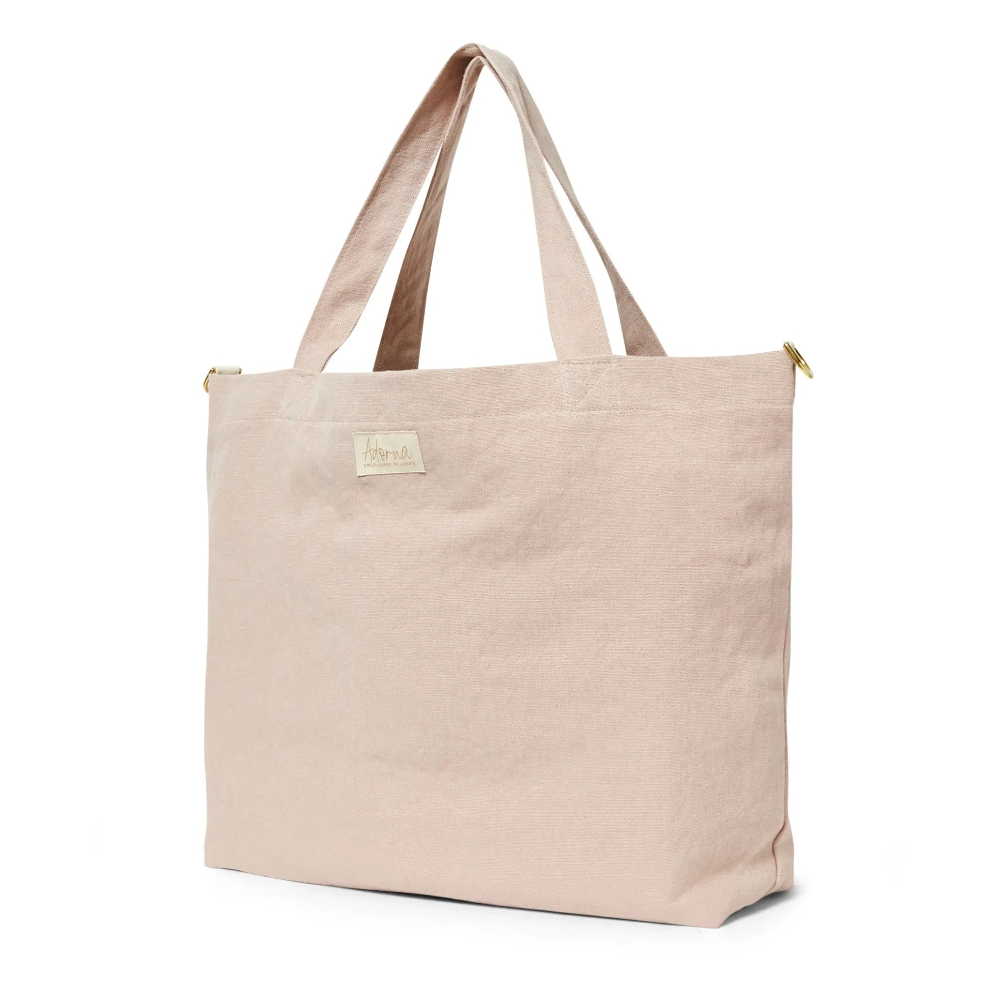 Adorna - Linen Tote Bag | Dust Pink