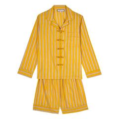 Maria de la Orden - Cali Cotton Striped Pajamas | Yellow