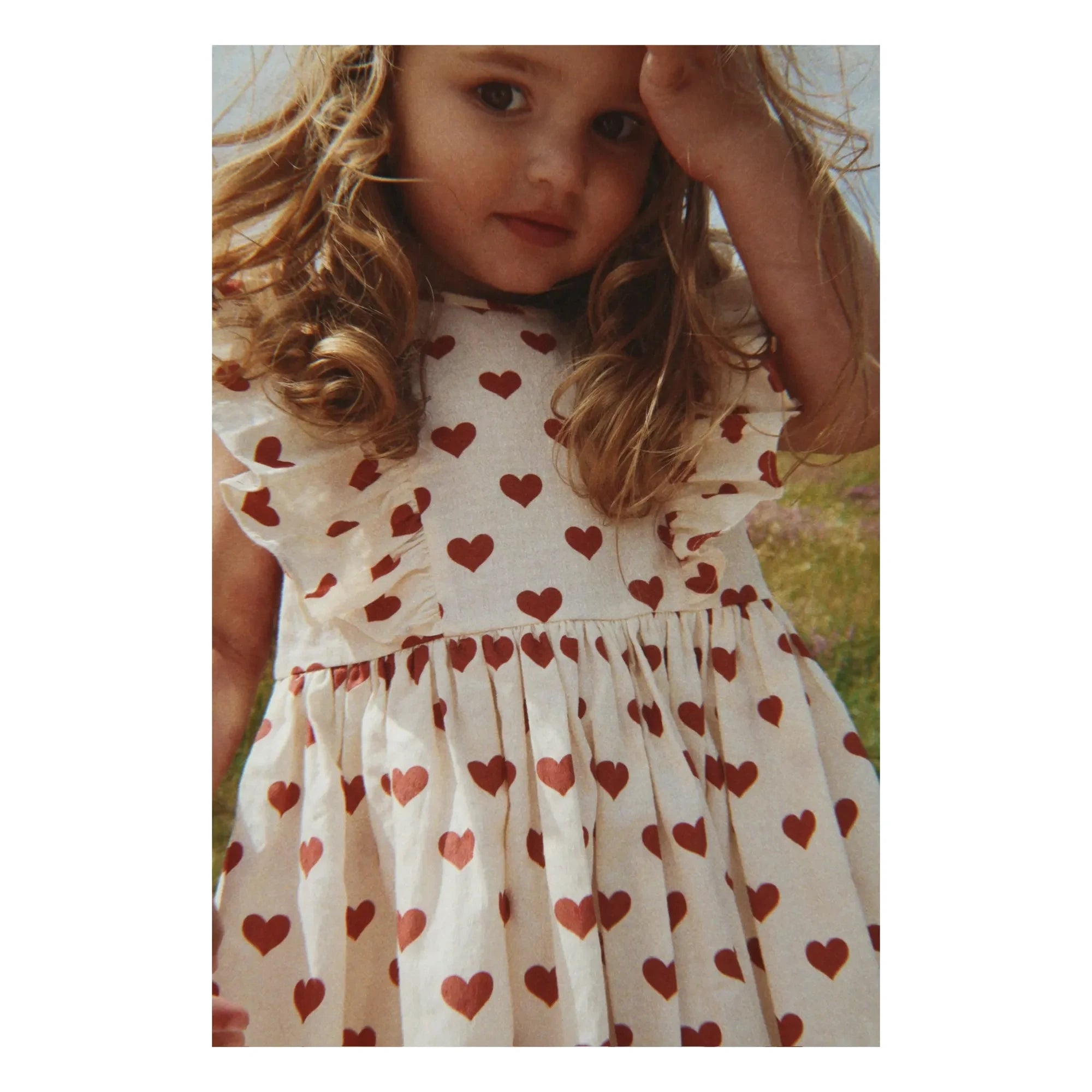 Konges Sløjd - Cianna Hearts Organic Cotton Dress | Ecru