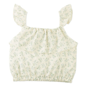 Gingersnaps - Ambessa Floral Print Top and Skirt Set | Ecru