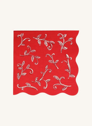 Meri Meri - Large Block Printed Christmas Napkins - Set of 16