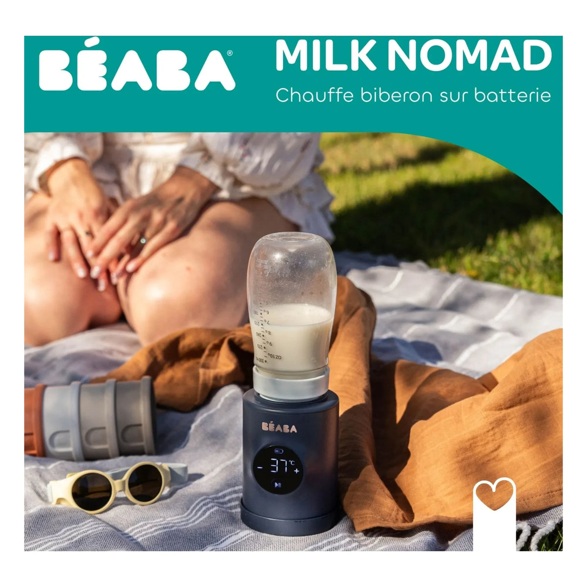 Béaba - Milk Nomad Baby Bottle Warmer | Night Blue