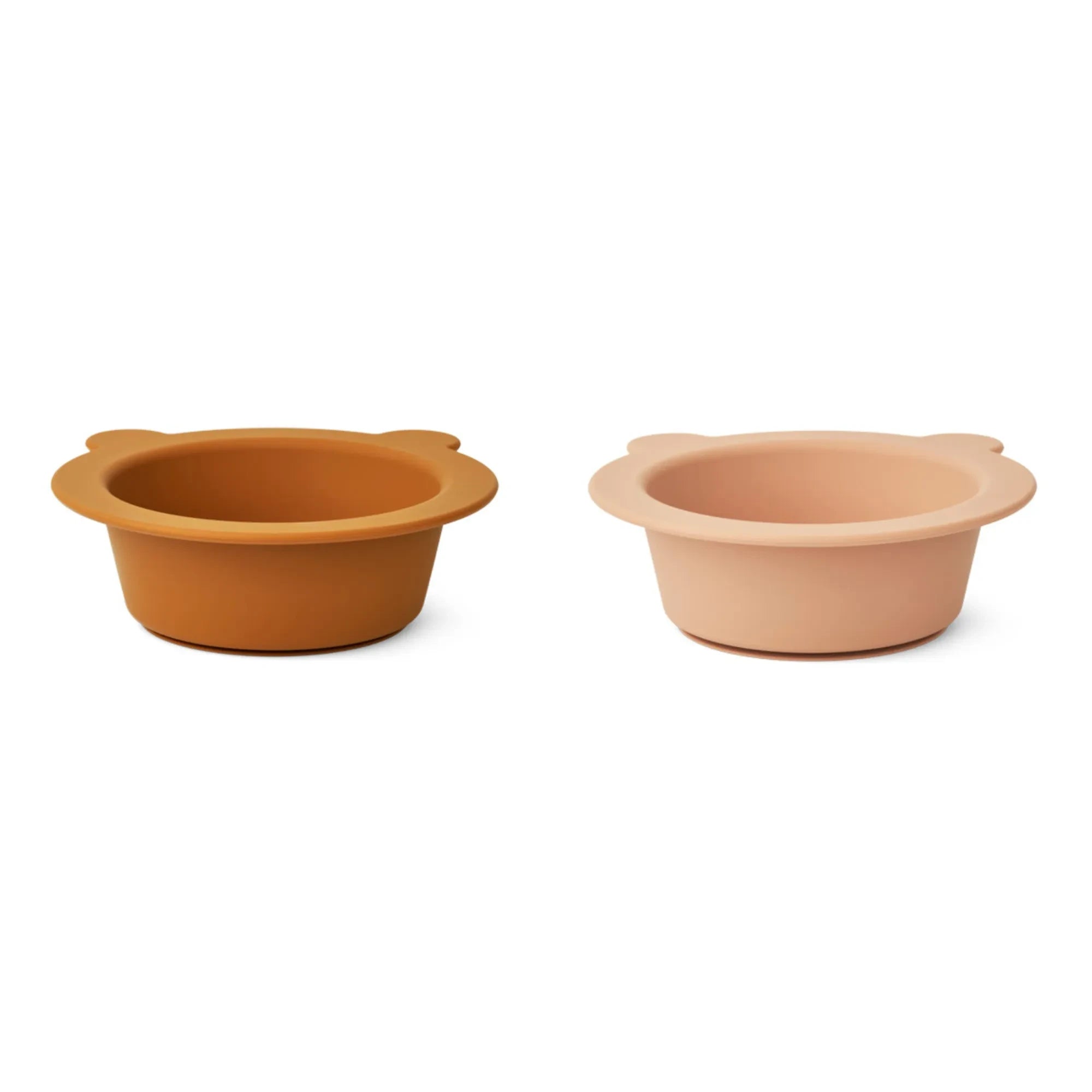 Liewood - Peony Silicone Non-Slip Bowls - Set of 2 | Pink