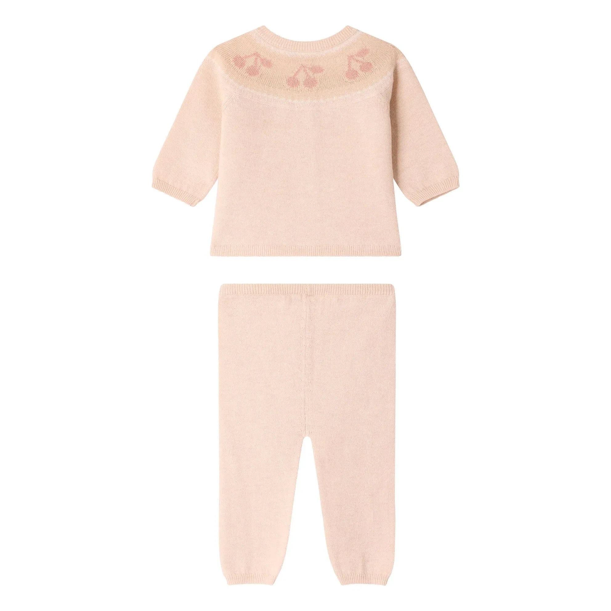 Bonpoint - Jenny Laine Cardigan and Pants Set | Light Pink