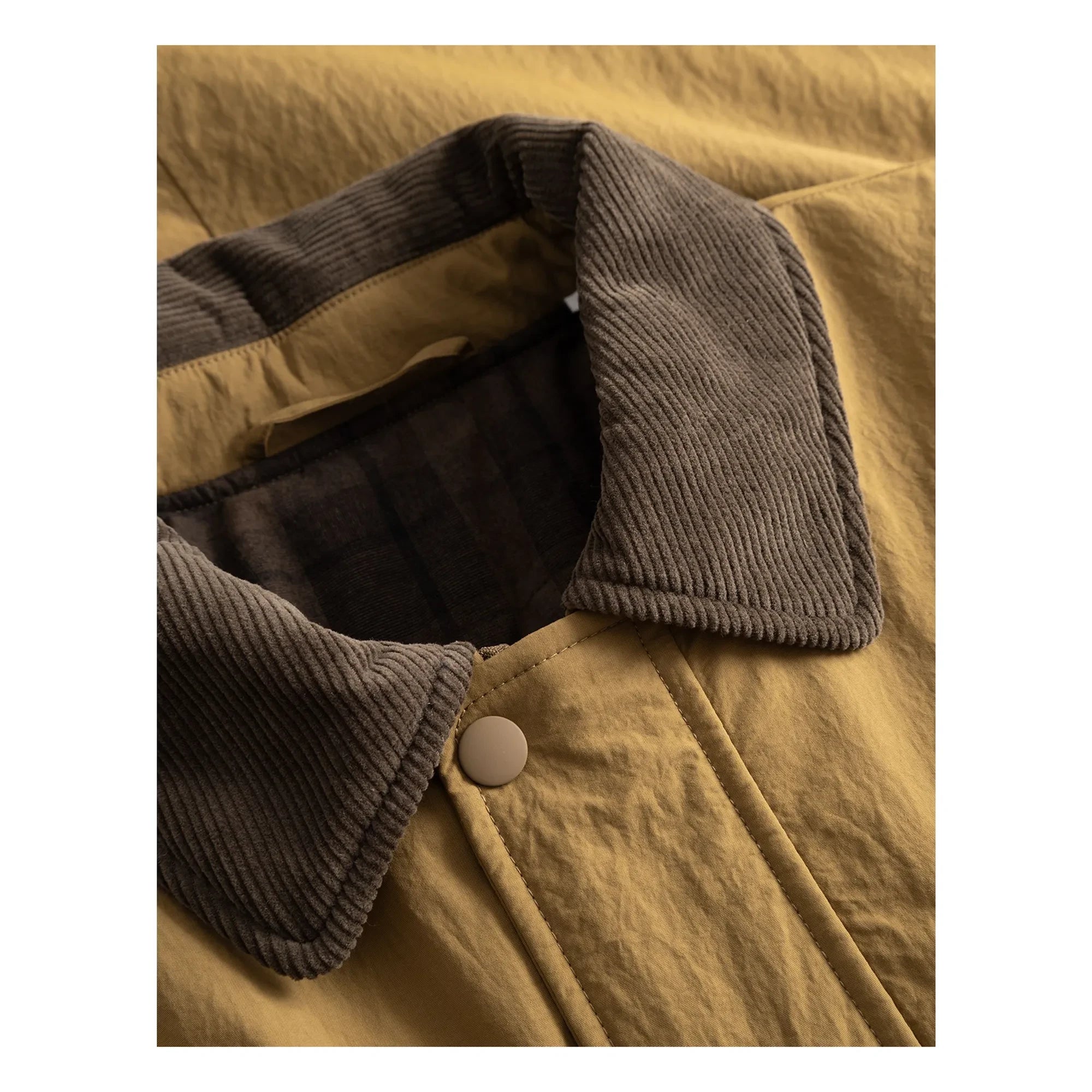 Les Deux - Nero Tech Contrast Collar Jacket | Camel