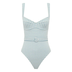 Peony - Vichy Forever One Piece Swimsuit | Blue