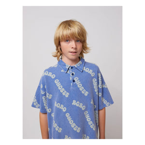 Bobo Choses - Organic Cotton Logo Polo T-shirt | Blue