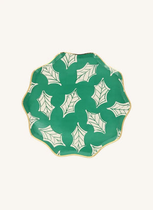 Meri Meri - Block Printed Christmas Plates - Set of 8