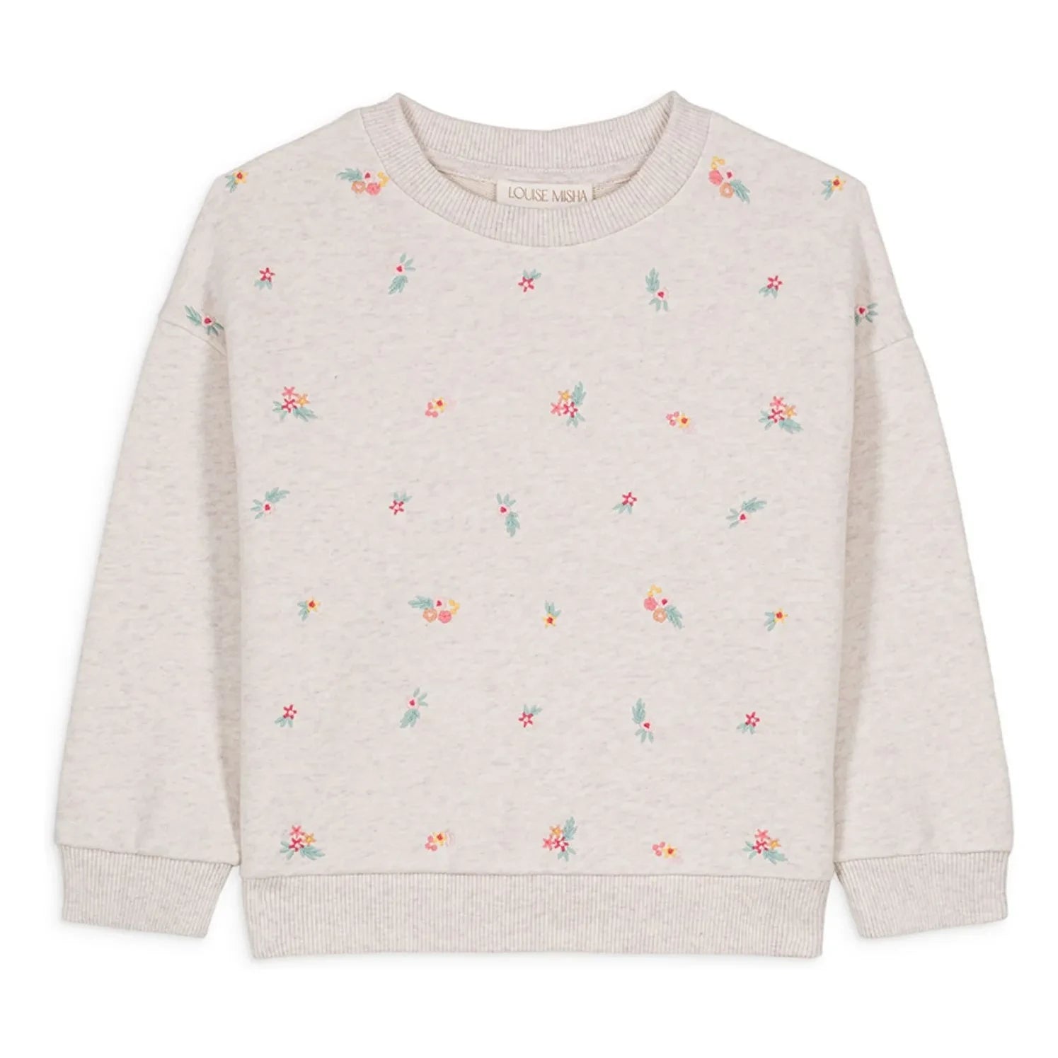 Louise Misha - Rosalia Organic Cotton Sweatshirt | Heather Beige