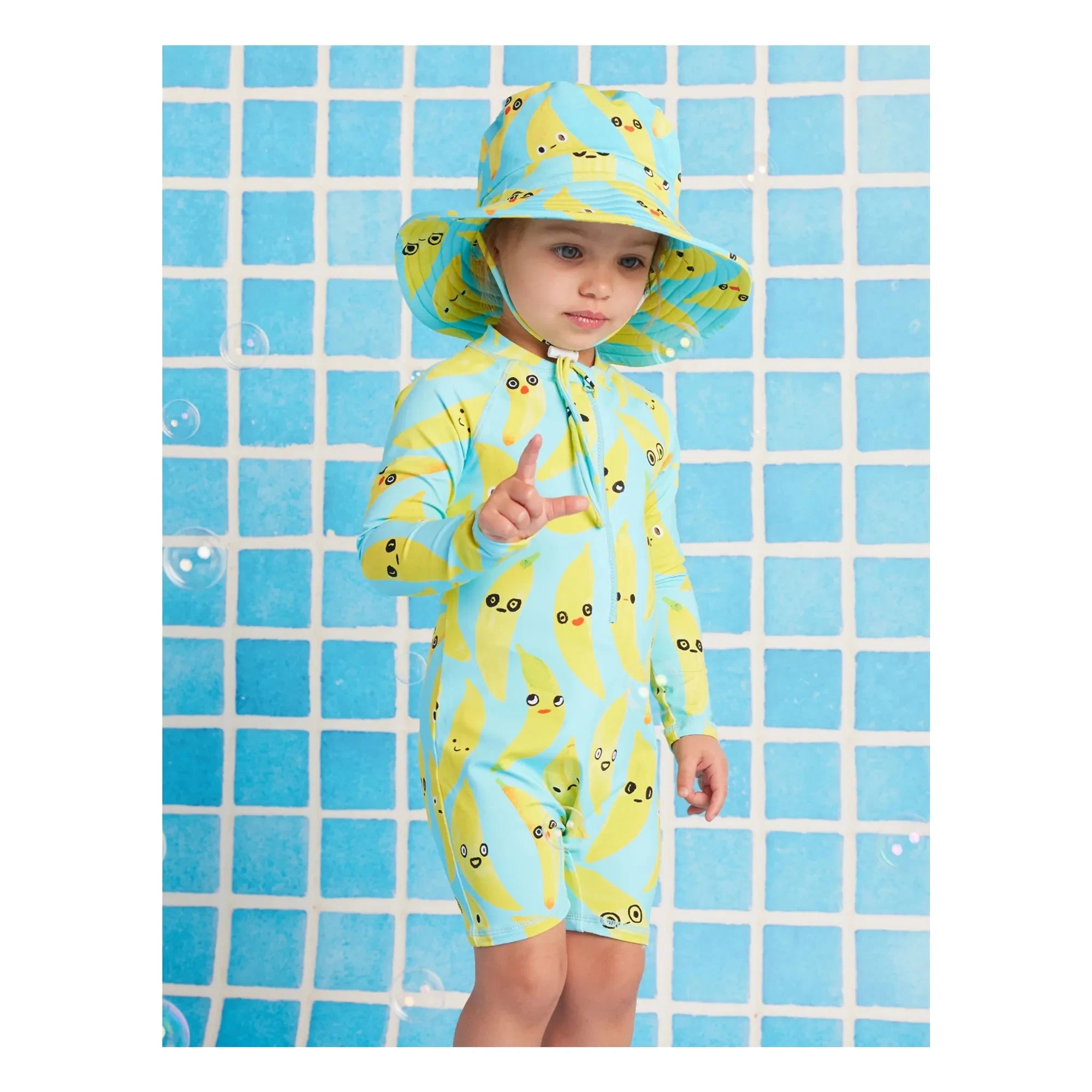 Halcyon Nights - UV Protection Swimwear Banana Recycled Fibres | Turquoise