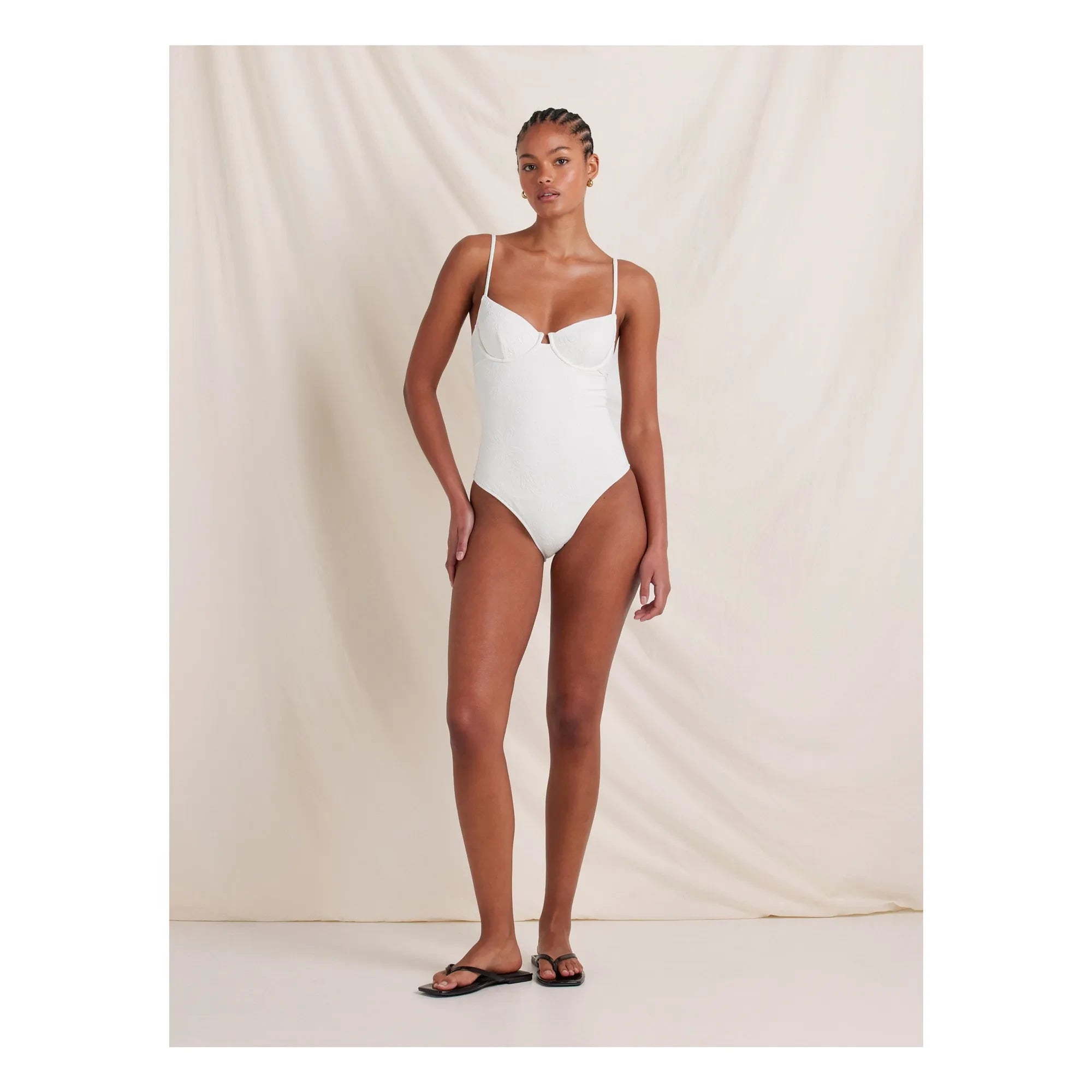 Peony - Quintessential Recycled Fiber 1-Piece Jersey | White