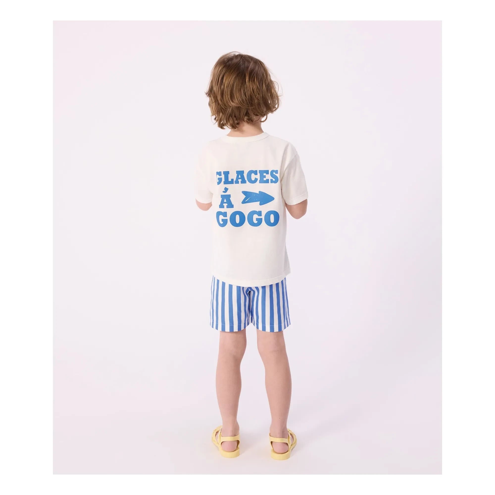 Petit Bateau - Recycled Fiber Striped Swim Shorts | Blue